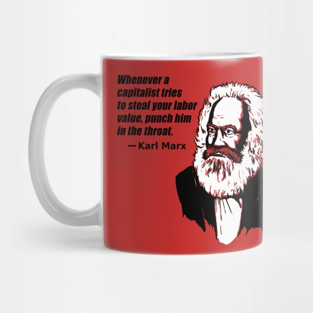 Karl Marx: Throat Punch (red) by ExistentialComics